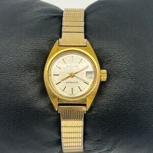 Vintage BULOVA Gold Tone Swiss Mov't Women’s Automatic Watch – 22mm